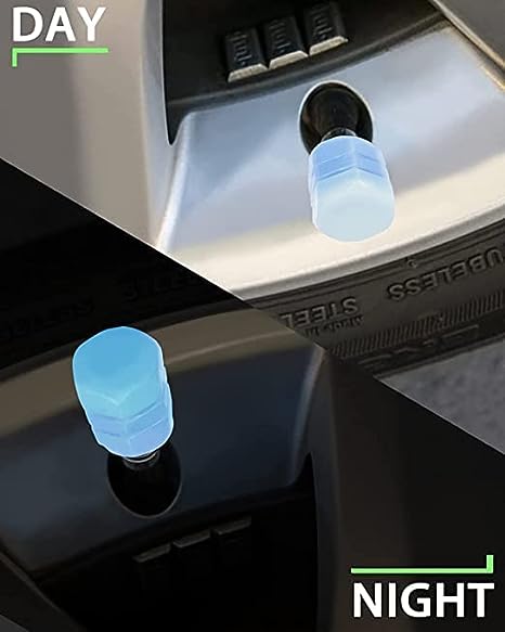 0547 Tyre Valve Caps Luminous Glow Car Tire Air Stem Valve Cap Covers vaal cap ( 4 Pcs Mix Colour) 0547 Tyre Valve Caps Luminous Glow Car Tire Air Stem Valve Cap Covers vaal cap ( 4 Pcs Mix Colour)